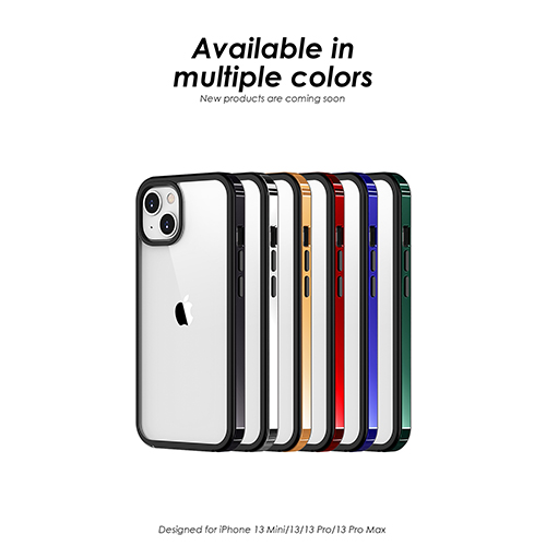 גבול מתכת זוהר עם טלפון TPU